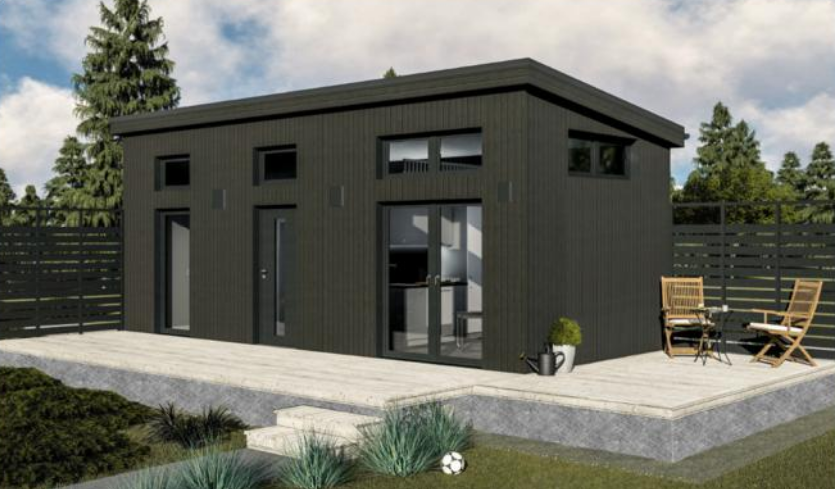 HILLEVI - Modernt grönt attefallshus